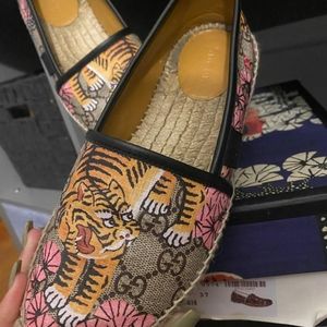 Gucci Tigar Bengal Canvas Espadrilles